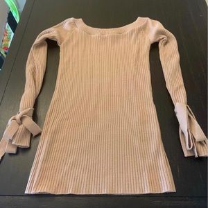 Wide Neck Blush Pink Top